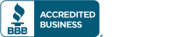 Blue BBB Accredited Business seal for Great Roofing LLC, indicating A+ rating and commitment to quality roofing services in Joliet, IL.